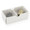 WHITE CHOCOLATE BOX BOXES WITH CLEAR LID 2 insert pack chocolate favours gift
