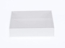 White Box Clear lid slide on cover