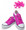 Pink Shoe Lace Straps