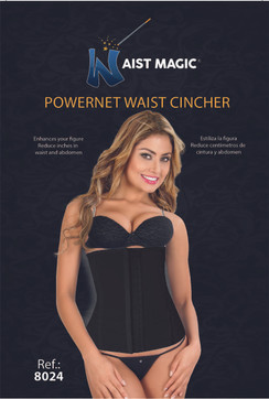 8024 WAIST MAGIC POWERNET CINCHER BLACK