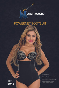 8043 Waist Magic Powernet Bodysuit Strapless Bikini
