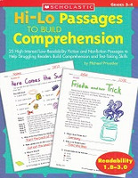 Hi-Lo Passages to Build Comprehension, Grades 3-4