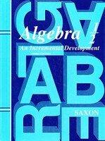Saxon Algebra 1/2, 3d ed., Homeschool Packet