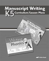 K5 Manuscript Writing Curriculum-Lesson Plans