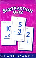 Subtraction 0-12 Flash Cards