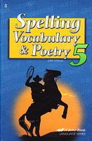 Spelling Vocabulary & Poetry 5, 5th ed., student