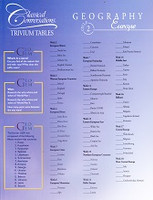 Geography World & Europe Trivium Table, Cycle 2
