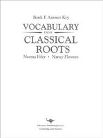 Vocabulary from Classical Roots E, Answer Key