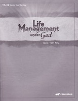 Bible 11-12, Life Management Under God, Quiz-Test & Key Set