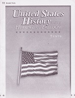 United States History 11: Heritage of Freedom Test & Key Set