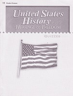 United States History 11: Heritage of Freedom Quiz & Key Set