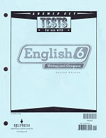 English 6 Writing and Grammar, 2d ed., Test Key