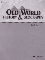 Old World History & Geography 5, Test Key