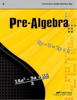 Pre-Algebra (8), Curriculum Guide & Solution Key