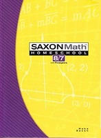 Saxon Math 8/7 Homeschool with Prealgebra, Solutions Manual