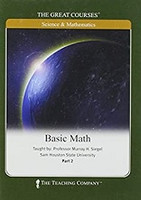 Great Courses Basic Math 6 DVDs & Workbook Set