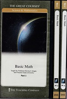 Great Courses Basic Math 6 DVDs & Workbook Set