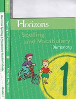 Horizons Spelling and Vocabulary 1, 3 Books Set