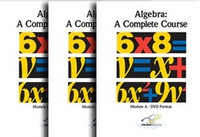 Algebra: A Complete DVD Format Course, Module A, B & C Set