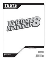 Writing & Grammar 8, 3d ed., Tests & Test Key Set