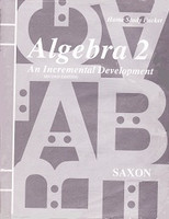 Saxon Algebra 2, 2d ed., Home School Packet & Tests Set