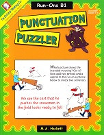 Punctuation Puzzler B1, Run-Ons