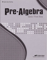 Pre-Algebra 8, Quiz-Test Key