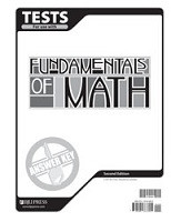 Fundamentals of Math 7, 2d ed., Test Key