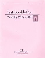 Test Booklet for Wordly Wise 3000, Book 1, 1st ed.
