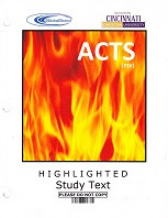 Bible Bowl: ACTS (ESV) highlighted study text & worksheets