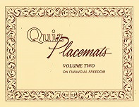 Quiz Placemats, Volume Two on Financial Freedom
