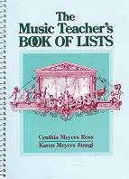 Music Teacher's Book of Lists, The