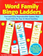Word Family Bingo Ladders