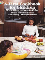 First Cookbook for Children, with illustrations to color