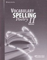 Vocabulary Spelling Poetry II (8), 5th ed., Quiz Key