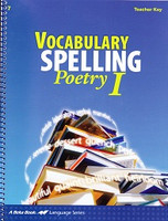 Vocabulary Spelling Poetry I (7), Teacher Key