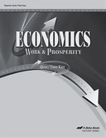 Economics 12, Work & Prosperity, Quiz-Test Key