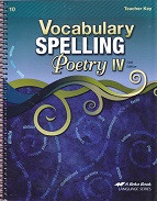 Vocabulary Spelling Poetry IV (10), 5th ed., Teacher Key