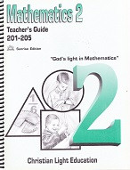 Mathematics 201-205, 1st Vol. Teacher Guide, Sunrise Ed.