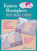 Eastern Hemisphere Map Skill Cards, Grades 5-8