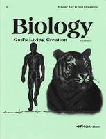 Biology 10: God's Living Creation, Text Answer Key