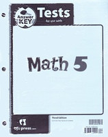 Math 5, 3d ed., Test Key