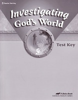 Investigating God's World 5, Test Key