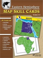 Eastern Hemisphere Map Skill Cards, Grades 5-8