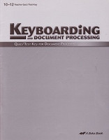 Keyboarding and Document Processing 10-12, Quiz-Test Key 