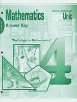 Mathematics LightUnits 401-405, 406-410 Answer Keys