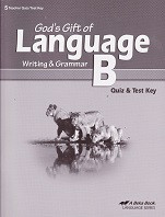 God's Gift of Language B (5), Quiz-Test Key