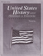 United States History 11: Heritage of Freedom, Test Key