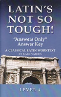 Latin's Not So Tough! Answers Only" Answer Key, Level 4