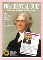 Presidential Quiz Educational Card Game